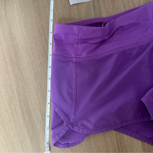 Lululemon Womens Speed Short Moonlit Magenta Purple Colorful Zipper Running 8 - Picture 14 of 15
